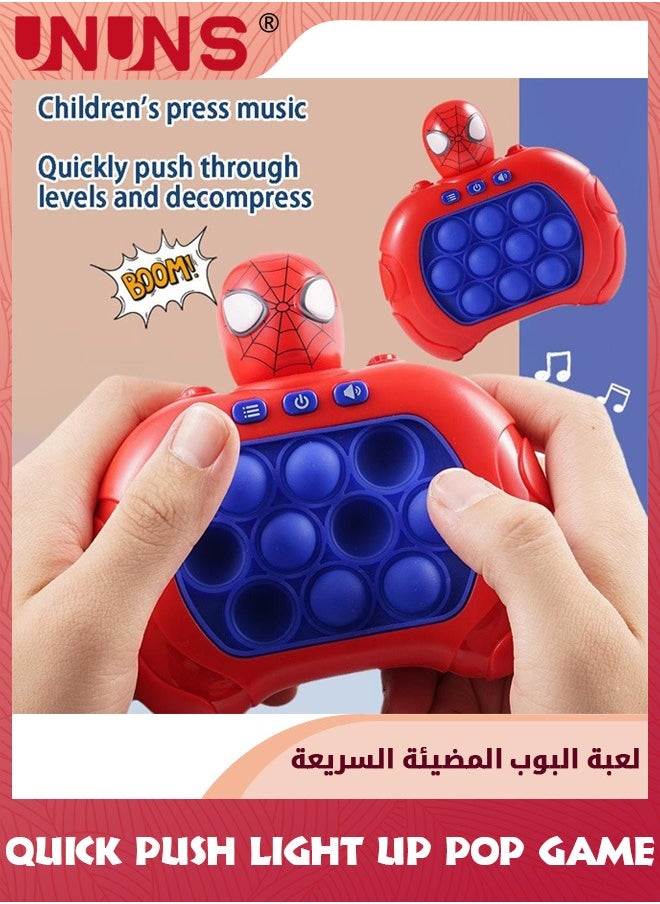 UNUNS - Spider Quick Push Bubbles Game,Handheld Console Push Bubble Pop Puzzle Game Sensory Fidget Toy,Electronic Quick Push Game,Cool Stuff Toys,Gift For Adults Teens Kids Stress Relief And Brain Exercise - Image 1