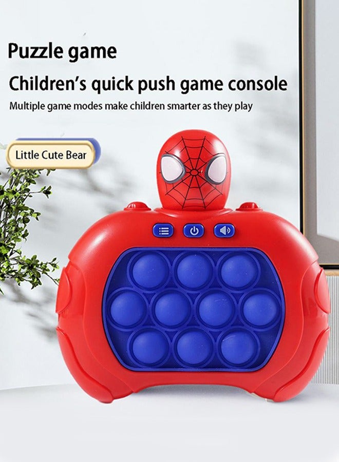 UNUNS Spider Quick Push Bubbles Game,Handheld Console Push Bubble Pop Puzzle Game Sensory Fidget Toy,Electronic Quick Push Game,Cool Stuff Toys,Gift For Adults Teens Kids Stress Relief And Brain Exercise  - Image 3