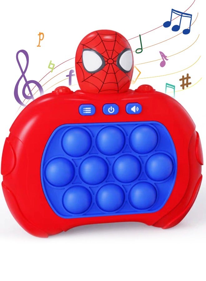 UNUNS Spider Quick Push Bubbles Game,Handheld Console Push Bubble Pop Puzzle Game Sensory Fidget Toy,Electronic Quick Push Game,Cool Stuff Toys,Gift For Adults Teens Kids Stress Relief And Brain Exercise  - Image 1