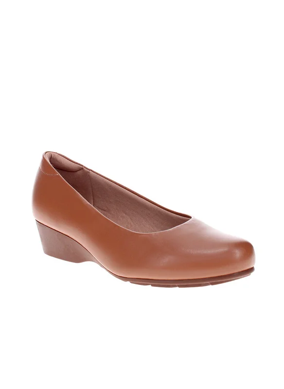 مودار Modare Ladies Wedge Shoes Brown | Made In Brazil