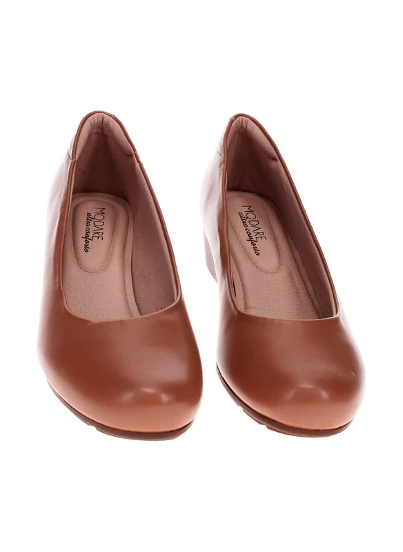 مودار Modare Ladies Wedge Shoes Brown | Made In Brazil
