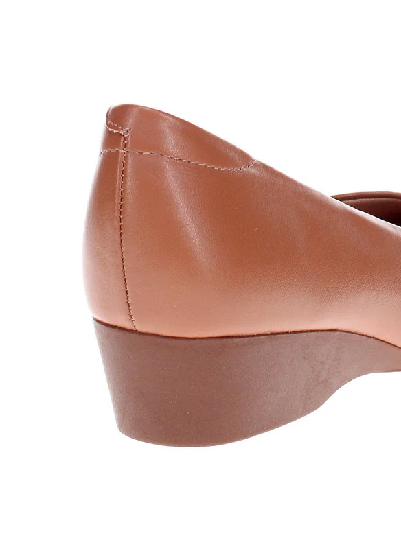 مودار Modare Ladies Wedge Shoes Brown | Made In Brazil