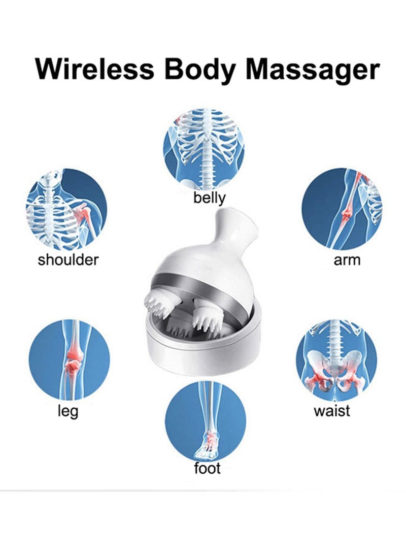 Loquat Electric Head Massager, 3D Wireless Scalp Massager, Waterproof Body Massage Health Care Shoulder Neck Deep Tissue Kneading Massage - Image 5