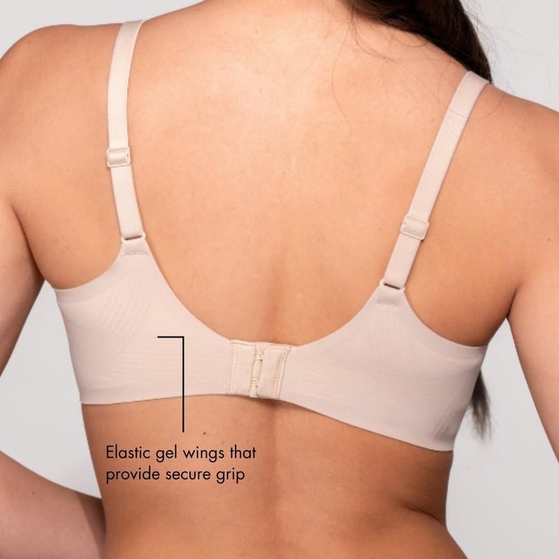 Floatley to The T-Shirt Wireless Push Up Lift Bra for Women, Soft Silky Everyday Comfort Bra with Removable Pads Blue Ice - Image 5