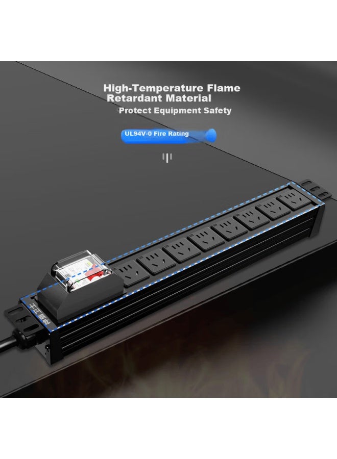 Sdws Pdu Cabinet Socket 8-port 32a Industrial Plug 10a Output New National Standard Leakage Protection Single Phase High Power Industrial Power Strip Sg38257n - Image 5