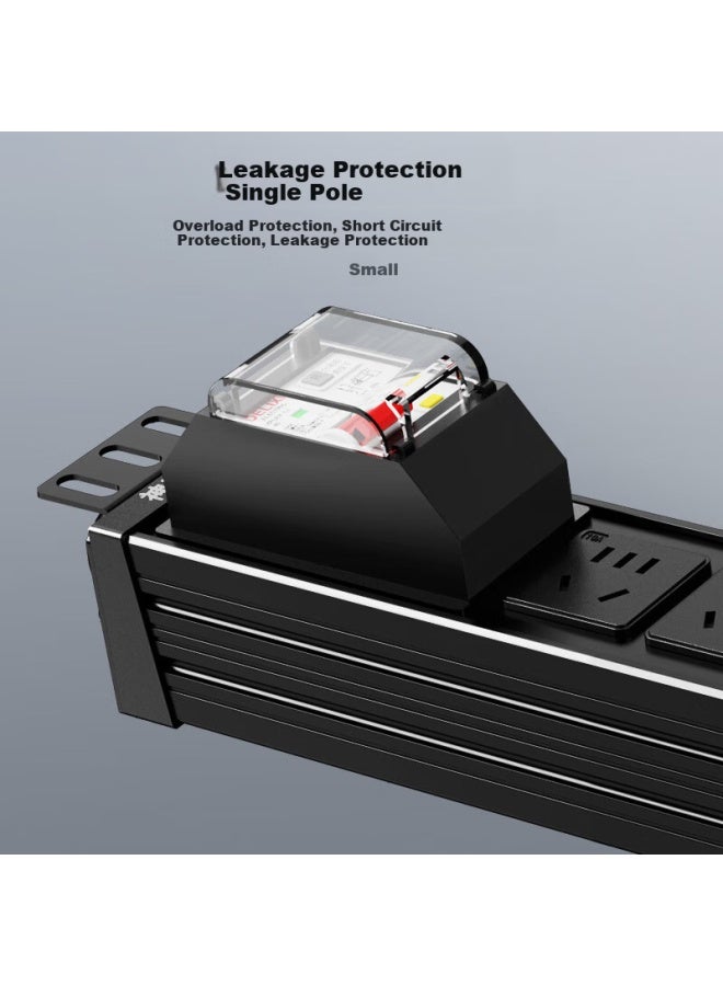 Sdws Pdu Cabinet Socket 8-port 32a Industrial Plug 10a Output New National Standard Leakage Protection Single Phase High Power Industrial Power Strip Sg38257n - Image 3