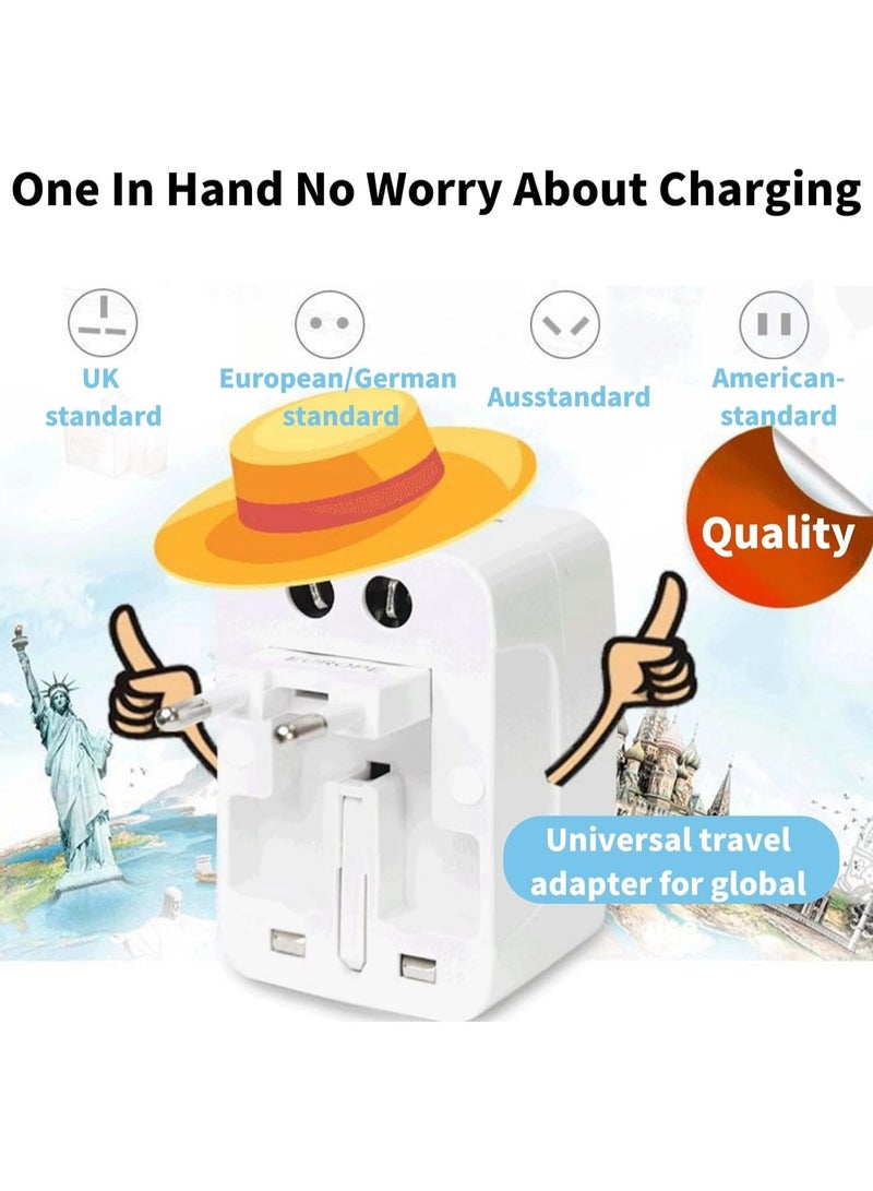 Travel Adapter, International Adapter, Global All-in-One Universal Plug Adapter, Adapter Plug for Australia,European UK US AU Ireland AU  - Image 3
