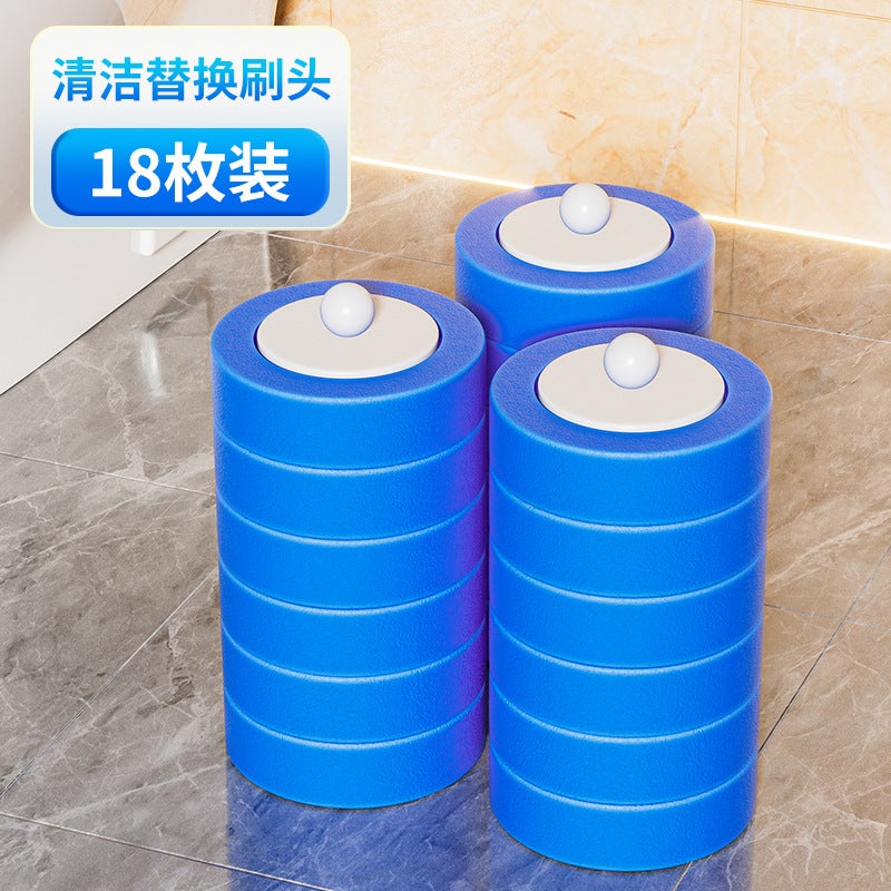 Platinum Disposable Toilet Brush Household No-Dead-Corner Toilet Brush Replacement Head Set Wall-Mounted Bathroom Cleaning  Brush - Image 1