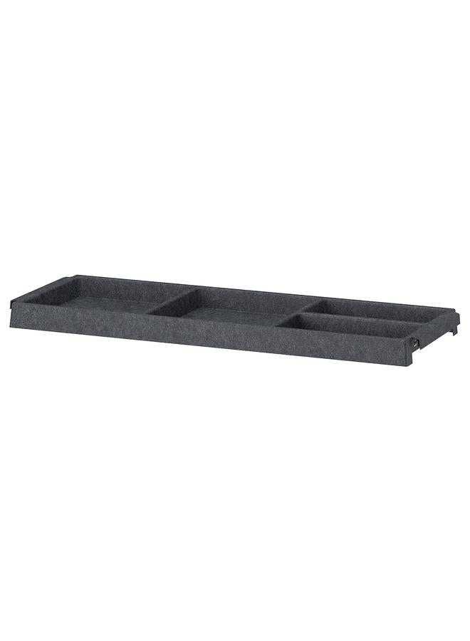erorex Shelf, dark grey/felt, 83x30 cm - Image 1