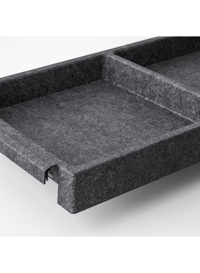 erorex Shelf, dark grey/felt, 83x30 cm - Image 2