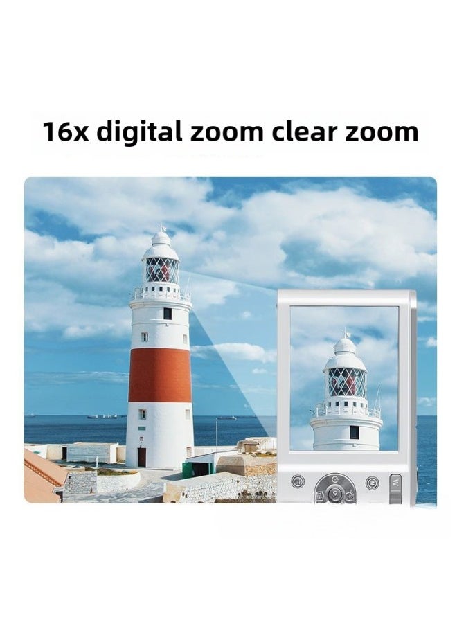 Generic Student Digital Camera Non-ccd Retro Entry Campus HD Home Travel Small Card Machine-Body Color:Color Of Your Choice - Default White - Beauty Filter + Non-focus Anti-shake - Bare Metal Without Card, You Can Take 1 Photo - Not Recommended  - Image 4