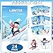 Liliful 24 Pcs Winter Coloring Book Bulk for Kids Winter Party Favors DIY Drawing Book with Polar Animals Patterns Small Activity Books Holiday Theme Birthday Goodie Bags - Image 4