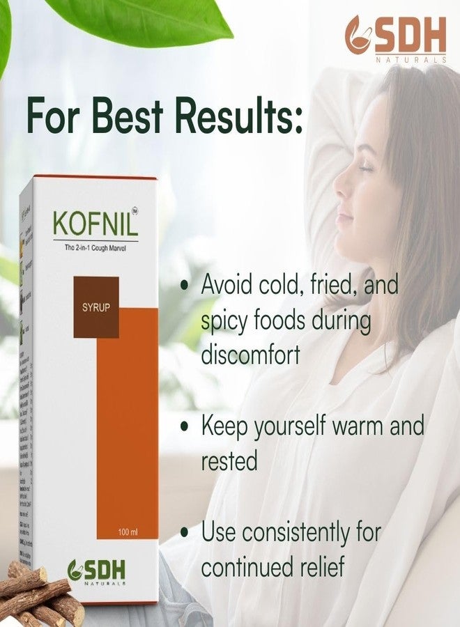 SHREE DHANWANTRI HERBALS SDH Naturals Kofnil Syrup Pack of 4 (4X100 ml) - Image 5
