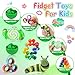 Cevioce 5Pcs Fidget Toys Adults PackEaster Basket Stuffers for Teens BoysAutism Sensory Toys with Fidget Spinner Slug Magnetic RingsSquishy Fidget Toys ADHD Stress ReliefParty Favor for KidG - Image 4