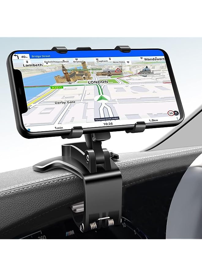 ECVV Dashboard Phone Clip Holder for Car 360 Degrees Rotation Cellphone Mount Non-Slip Car Phone Clip Mobile Phone GPS Display Bracket for Universal Smartphones - Image 2