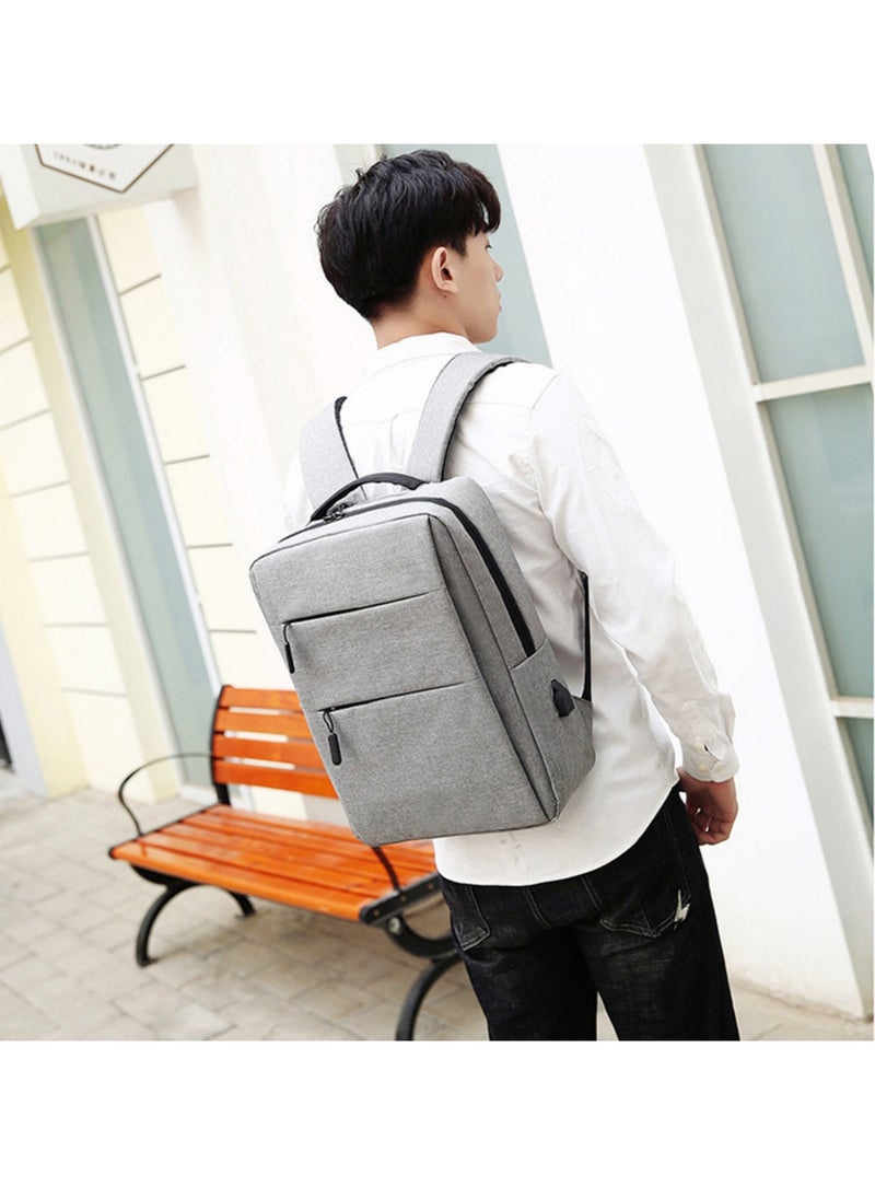 NOVOLAN Laptop Backpack 15 16 Inch, Slim Durable Laptop Bag with USB Charging Port, Water Resistant Backpack Men's Computer Backpack with USB Notebook Backpack Business Casual Backpack 15" 16"(Black)