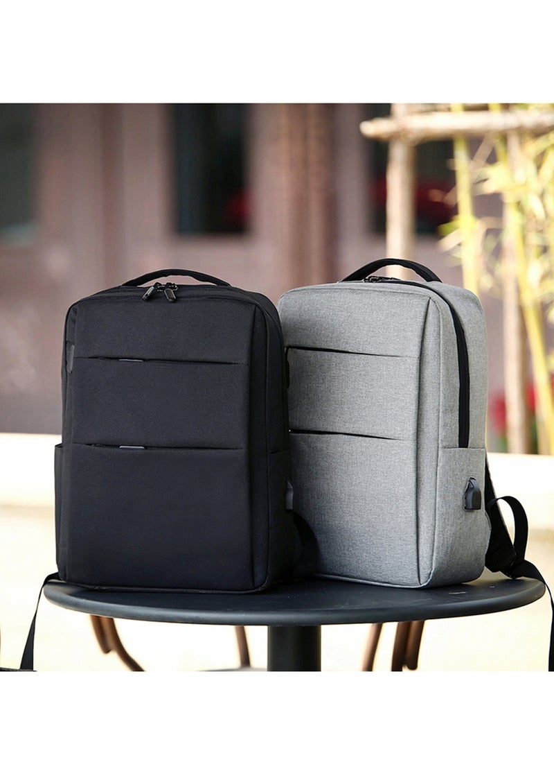 NOVOLAN Laptop Backpack 15 16 Inch, Slim Durable Laptop Bag with USB Charging Port, Water Resistant Backpack Men's Computer Backpack with USB Notebook Backpack Business Casual Backpack 15" 16"(Black)