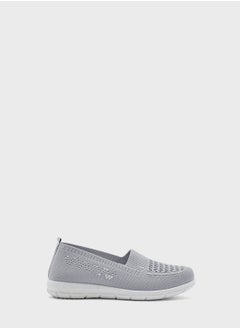 Ginger Textured Detail Slip On Comfort Shoe  - Image 2