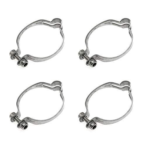 Maxmoral 4 Sets of 28.6mm Metal Ring to Frame MTB Bike Cable Guide Base Guide Clip Fitting Line Tube Seat Clamp - Image 1