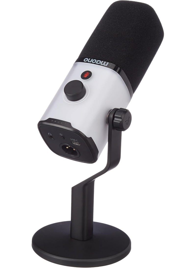 ماونو Maono PD100X RGB XLR/USB Dynamic Microphone – Cardioid Mic with RGB Lights, Mute Button, Headphone Jack, Stand for Podcast, Gaming & Streaming - Image 2