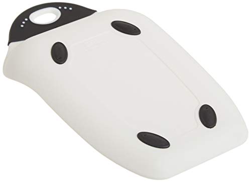 Dexas Chop & Scoop Cutting Board, Small 6.5 by 10.5 inches, White with Black Handle - Image 5