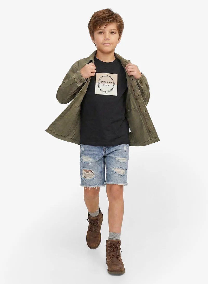 جاك وجونز جونيور تيشيرت شبابي بطبعة جرافيك وياقة مستديرة