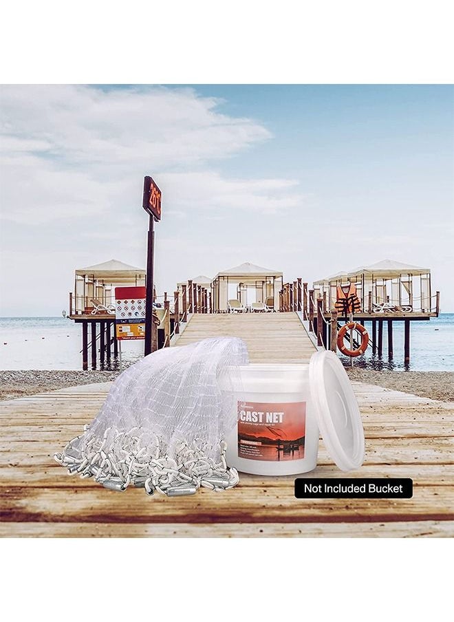 EHOME - Fishing Cast Net Throw Net 1.2 m Radius - Image 1