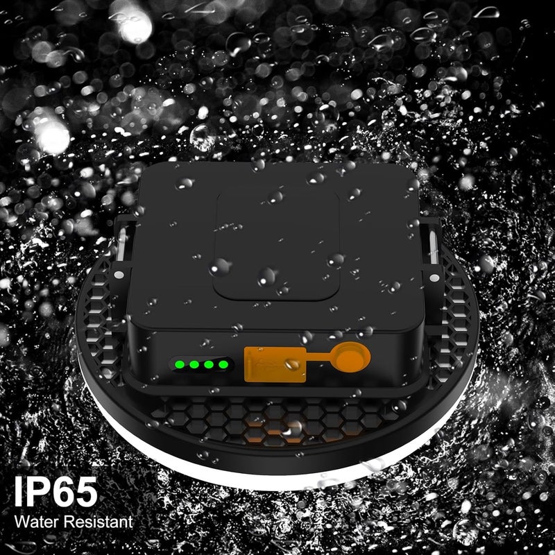 iodoo مصباح LED قابلة لإعادة الشحن، بنك طاقة 12000 مللي أمبير، مصباح مخيم USB بقوة 2500 لومن مع مغناطيس ومنفذ صمولة 1/4 بوصة، للخيمة والمخيم والأعاصير والمشي لمسافات طويلة والطوارئ والأعطال. - Image 4