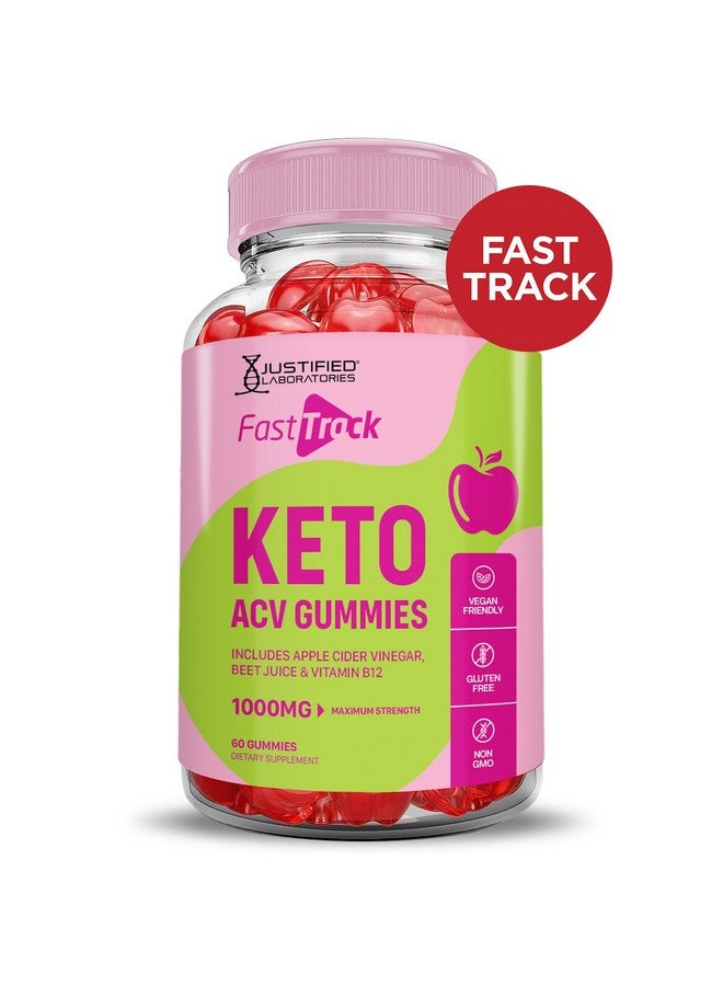 Justified Laboratories (2 Pack) Fast Track Keto ACV Gummies Advanced Formula 1000MG Fasttrack Keto Gummies Apple Cider Vinegar Formulated with Pomegranate Beet Juice Powder B12 Vegan Non GMO 120 Gummys - Image 3