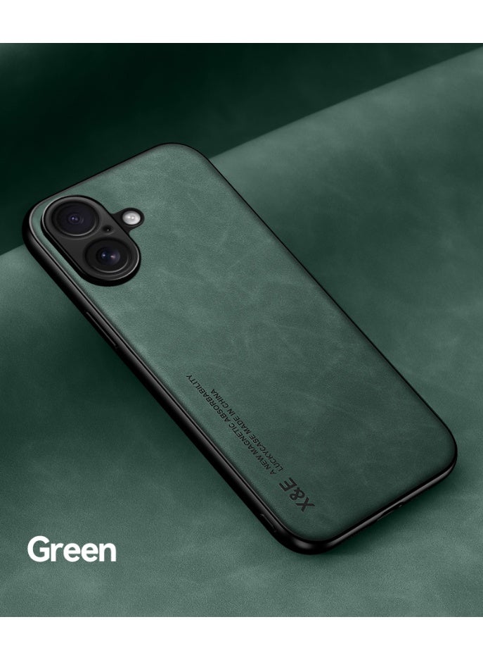 ICARLUS Case for iPhone 17 Cover Bumper Built-in Metal Plate Green - Image 2