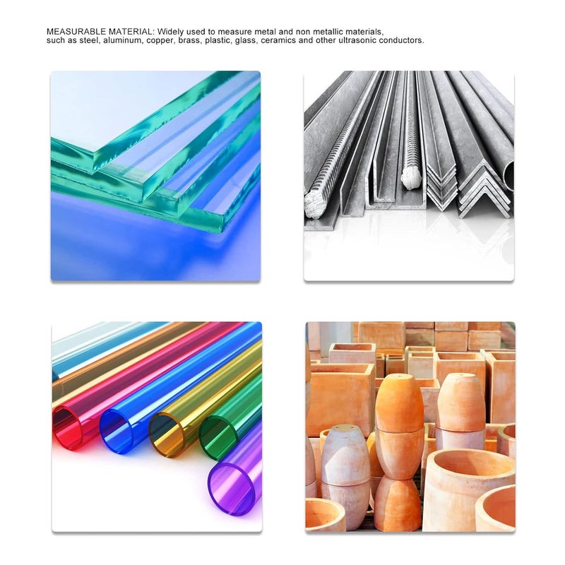 Ultrasonic Thickness Gauge Probe Portable Micron Level Automatic Calibration Wide Material Range - Image 4