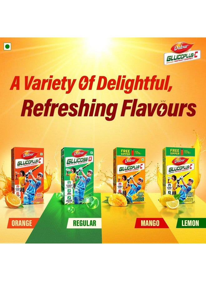 Dabur دابور غلوكوبلس-سي مسحوق طاقة فوري (بنكهة البرتقال) - 1 كجم (زجاجة مجانية) | يعيد شحن الطاقة | 20% غلوكوز أكثر في كل رشفة | فيتامين سي يساعد على تعزيز المناعة | الكالسيوم يدعم صحة العظام - Image 4