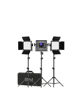 GVM Great Video Maker RGB LED Lights with Stand, 800D APP Control Full Color Photography Panel Lighting Kit, CRI97+ Bi Color 3200K-5600K for Camera Photo Studio YouTube (3 Pack)