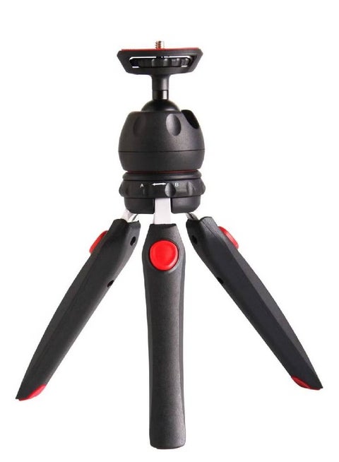 MT35 Mini Tripod Compact Desk Tripod for Camera Lightweight Table Top Stand 2-section Black