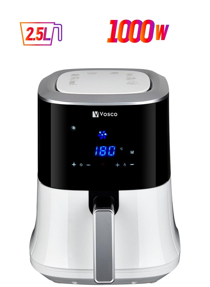 Vosco 2.5L Air Fryer – Crispy & Healthy Cooking, 1000W Non-Stick, Smart Timer & Auto Shut-Off!  - Image 1
