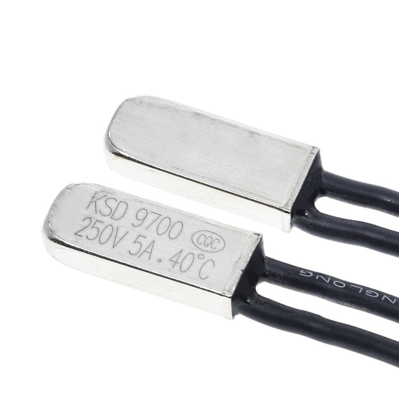 KSD9700 5A 250V منظم حرارة ثنائي المعدن قاطع حماية حراري مغلق عادةً 70 درجة - Image 3