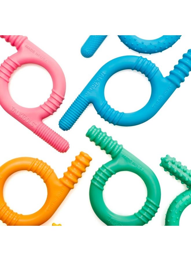 TalkTools TalkTools Baby Chewy | Oral Motor Sensory Tool for Kids and Toddlers | Therapy Tools to Improve Chewing and Biting (Ridges, Green)  - Image 5