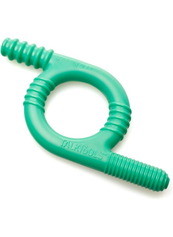 TalkTools TalkTools Baby Chewy | Oral Motor Sensory Tool for Kids and Toddlers | Therapy Tools to Improve Chewing and Biting (Ridges, Green)  - Image 3