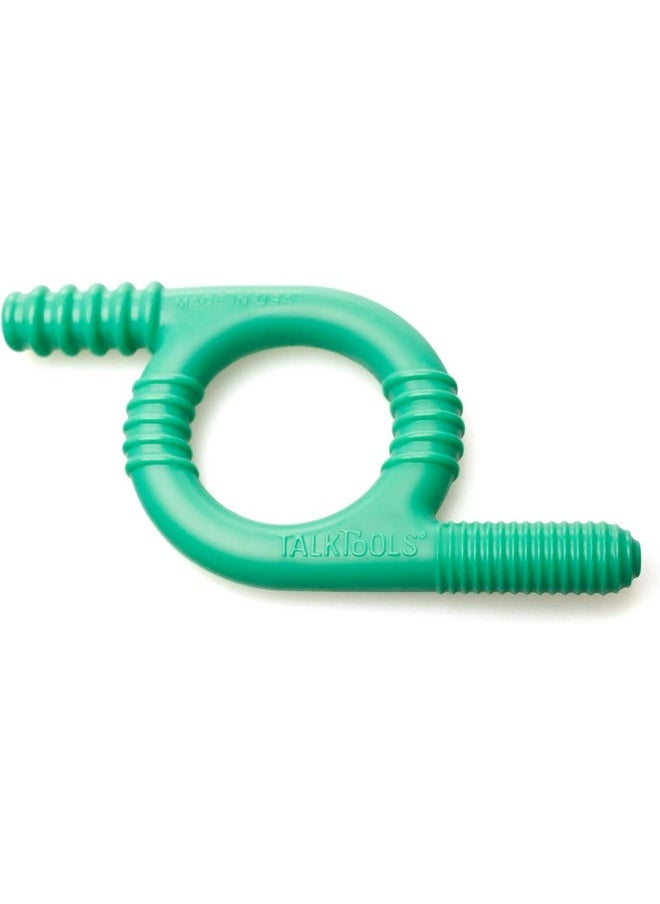 TalkTools TalkTools Baby Chewy | Oral Motor Sensory Tool for Kids and Toddlers | Therapy Tools to Improve Chewing and Biting (Ridges, Green)  - Image 2
