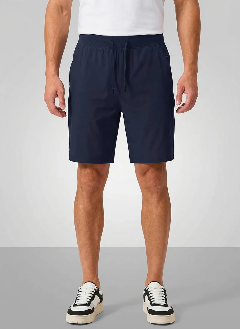 نوبيرو Nobero Oversized Shorts | Men’s Shorts | Relaxed Fit | Milano Ponte Knit | Knee-Length Mid-Rise Comfort | Elasticated Waistband | Available in 4 Colours