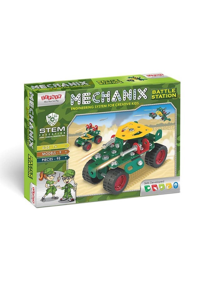Mechanix Battle Station Steam Toy, Building And Construction Set, War-Themed Building Blocks For Boys And Girls Age 7 Yrs+  - Image 2