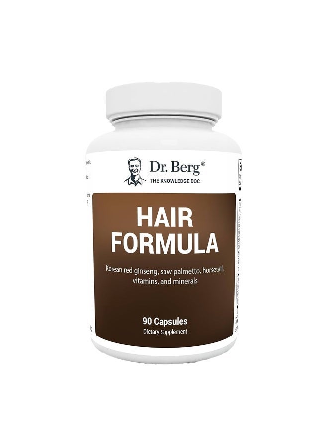 Dr.Berg All in one hair growth vitamins for men and women hair supplement for hair loss 90 veg capsules - Image 1