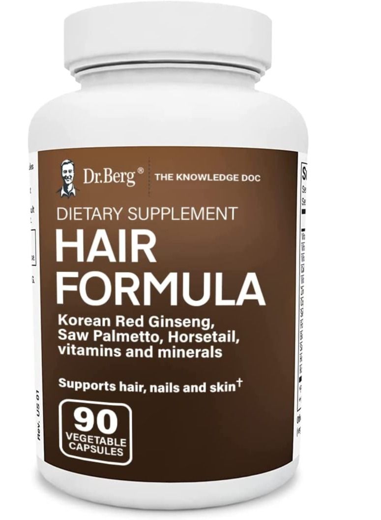Dr.Berg All in one hair growth vitamins for men and women hair supplement for hair loss 90 veg capsules - Image 2