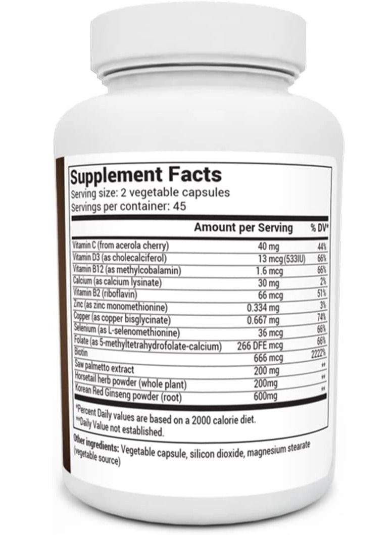 Dr.Berg All in one hair growth vitamins for men and women hair supplement for hair loss 90 veg capsules - Image 4