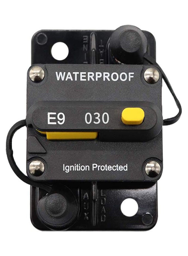 NIBEMINENT Circuit Breaker Dual Battery Manual Reset Fuse Black 8 x 6centimeter  - Image 1