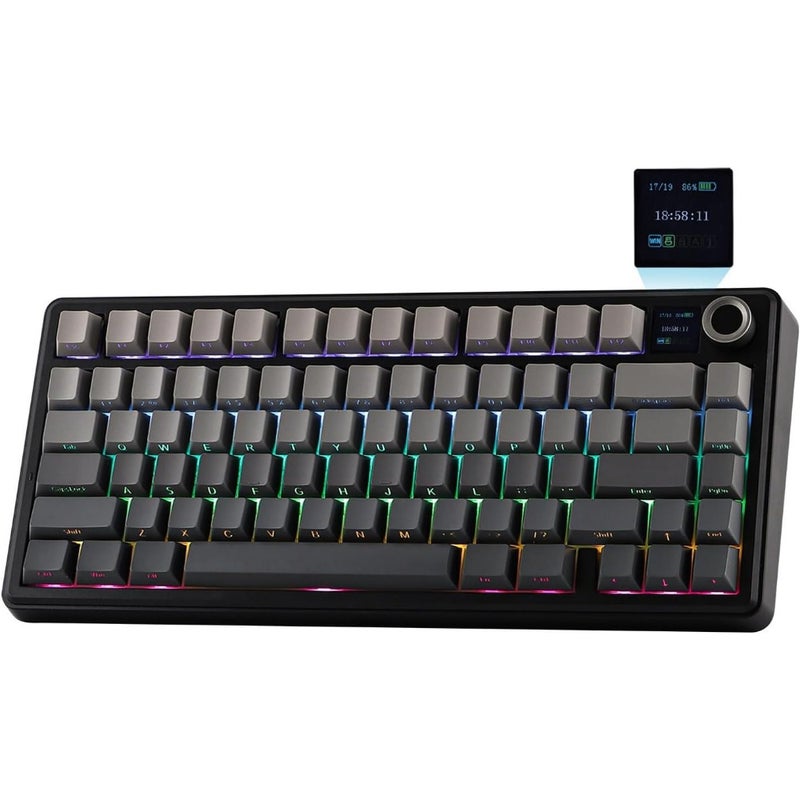 X AULA F75 MAX Tri-Mode Wireless Gaming Keyboard For PC and Laptop RGB Backlit Mechanical Switches 75 Compact Layout USB-C Rechargeable Home Office Gaming - Image 1
