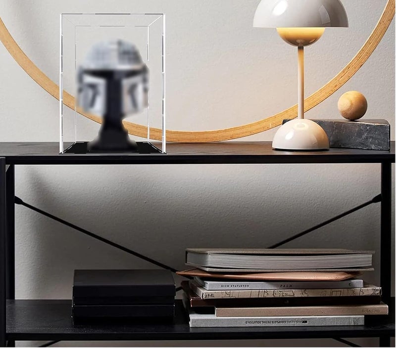 TPGP WANLIAN Acrylic Display Case for LEGO Helmet - Compatible with Mandalorian, Boba Fett, Darth Vader, and More - Image 3