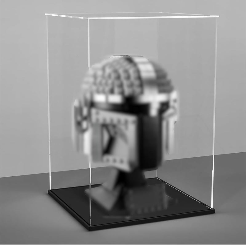 TPGP WANLIAN Acrylic Display Case for LEGO Helmet - Compatible with Mandalorian, Boba Fett, Darth Vader, and More - Image 1