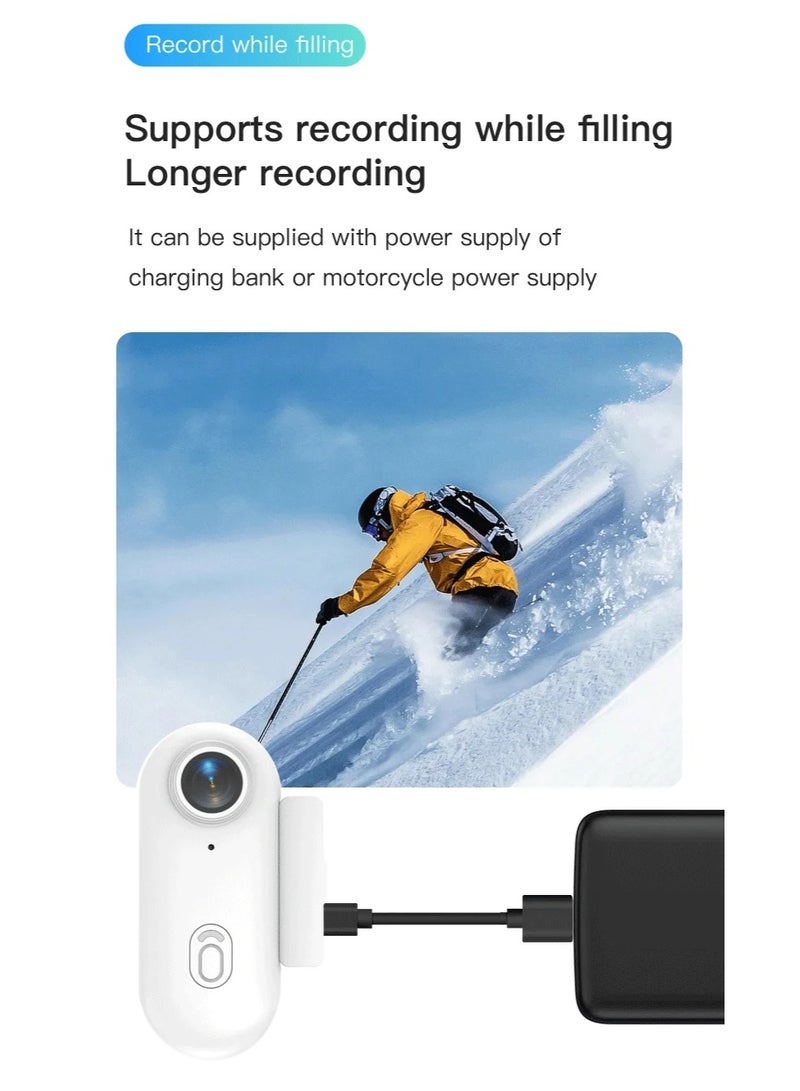 1080P Full HD WiFi Mini Sports Action Camera with Magnetic Back Clip - Portable Wearable Body Cam for Vlogging, Cycling, and Outdoor Adventures - H.264 Video Recording - Image 2