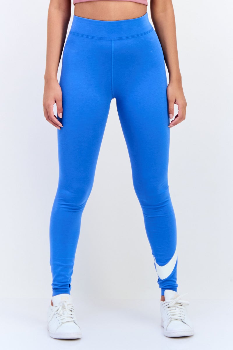 Nike Women Tight Fit Brand Logo Outdoor Tights, Light Blue - Image 1